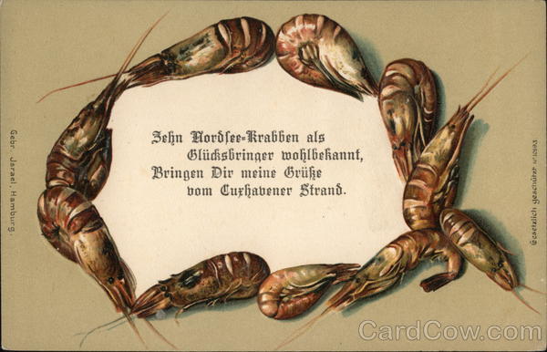 Sehn Hordfee-Krabben als Gludisbringer wohlbekannt Germany