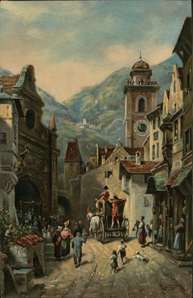 Serenissimi Auffahrt Carl Spitzweg Art