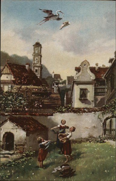 Der Klapperstorch, The Stork Art