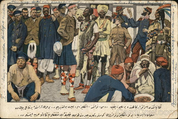 Soldiers from Various Parts of the World Congregating