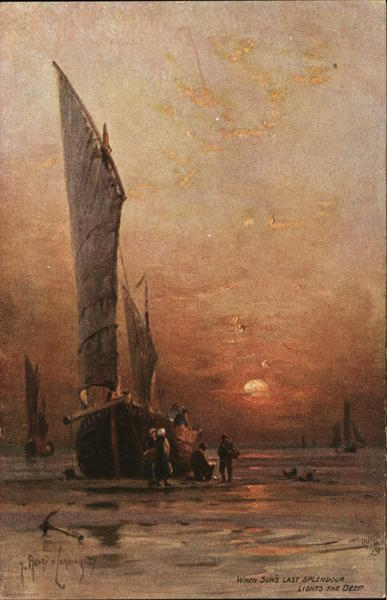 When Sun's Last Splendor Lights The Deep Art