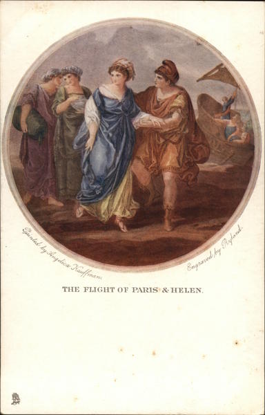 The Flight of Paris & Helen Art