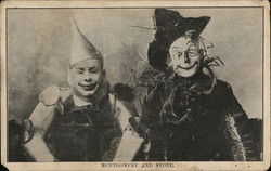 David C. Montgomery and Fred A. Stone - Wizard of Oz Tin Man & Scarecrow Postcard