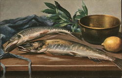 Fish on a table Postcard