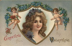 A Greeting from thy Valentine Postcard