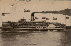 Steamer Grey Hound Postcard