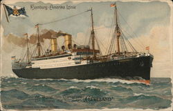On board the steamer "Cleveland" Postcard