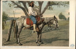 U. S. Government Indian Scout on Horseback, Fort Apache, AZ U. S. Government Indian Scout on Horseback, Fort Apache, AZ