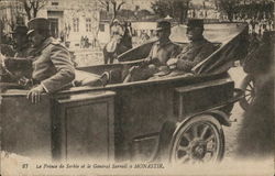 Le Prince de Serbie et le General Sarrail a Monastir Le Prince de Serbie et le General Sarrail a Monastir