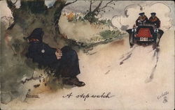 A stop watch Postcard
