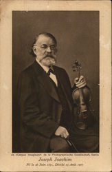 Violinist Joseph Joachim, 28 Juin 1832 - 15 Aout 1907 Postcard