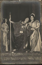 Elektra - Two Women and a Man in Ancient Costumes Postcard