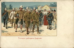 Soldiers Marching Near Civilians, One Wearing a Kilt Soldiers Marching Near Civilians, One Wearing a Kilt