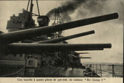 Gunboat with Long Cannons and Crew Members on Deck Gunboat with Long Cannons and Crew Members on Deck