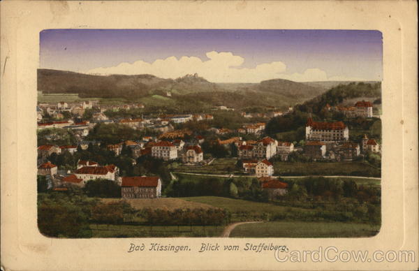Bad Kissingen, Blick vom Staffeiberg Germany