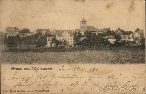 View of the Town Wolfsanger Germany