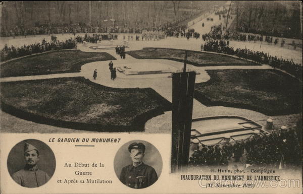 Inauguration of the Armistice Monument Compiegne France