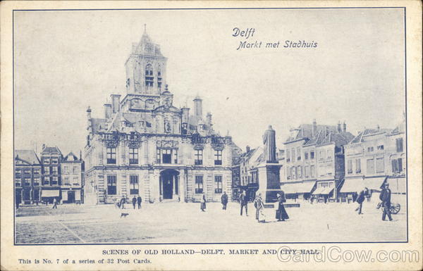 Markt met Stadhuis Delft Netherlands