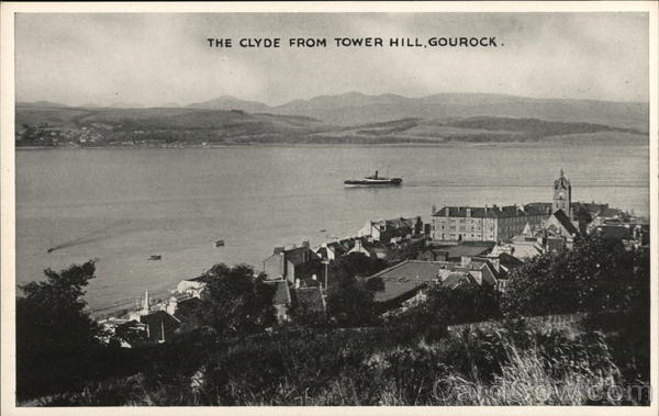 The Clyde from Tower Hill Gourock Scotland