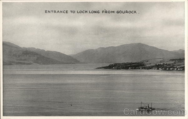 Entrance to Loch Long from Gourock Scotland