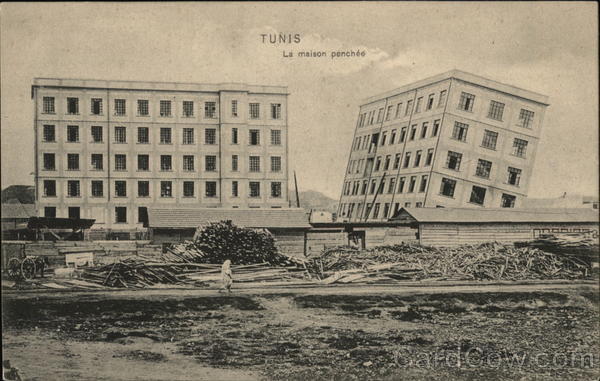 The leaning house Tunis Tunisia Africa