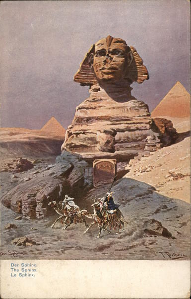 Sphinx and Pyramids Cairo Egypt Africa