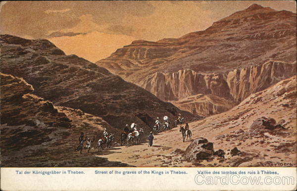 Street of the Graves of the Kings in Thebes Egypt Africa