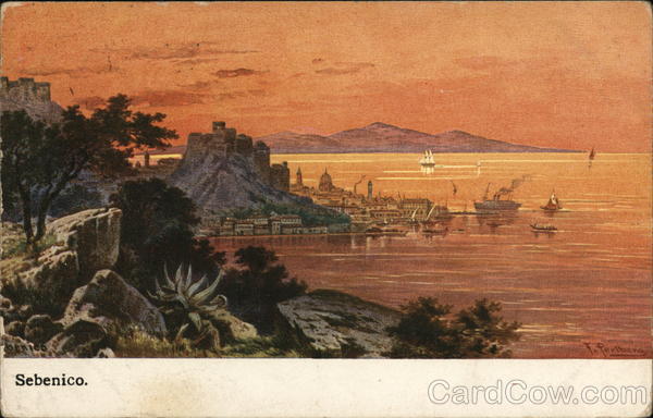 General View of the City Sibenik Croatia Eastern Europe