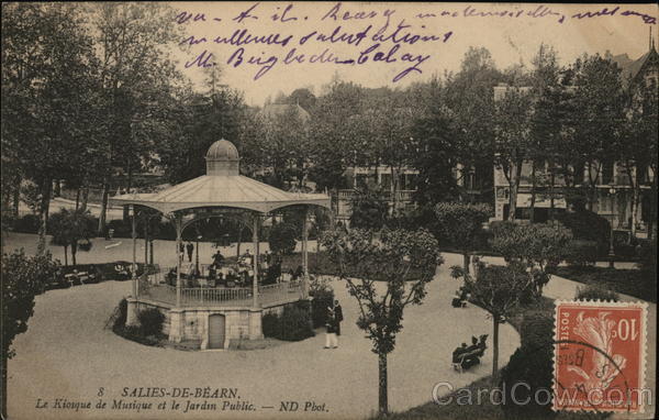 Band Stand and Public Gardens Salies-de-Bearn France