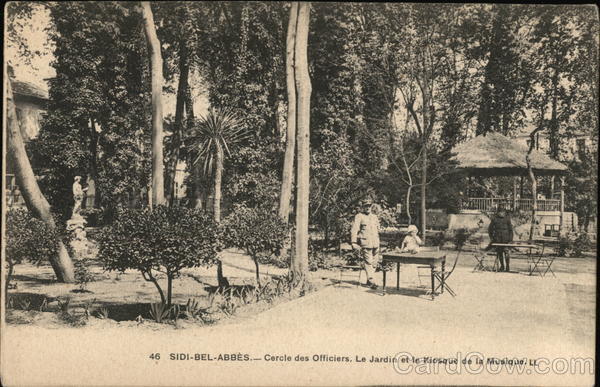 Officers Circle, Garden and Music Kiosk Bel Abbès Algeria