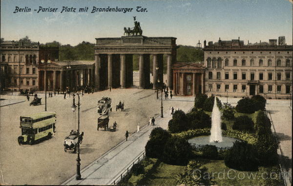 Pariser Platz and Brandenburger Tor Berlin Germany