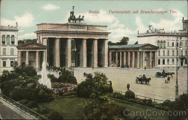 Pariserplatz and Brandenburger Tor Berlin Germany
