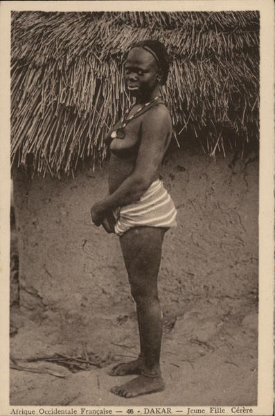 Young Woman Dakar French West Africa (Senegal)