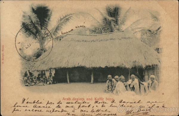 Arab dealers and Kaffir boys Mozambique Africa
