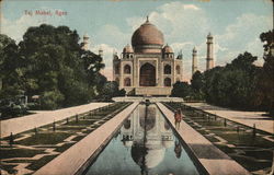 Taj Mahal Agra, India Postcard Postcard