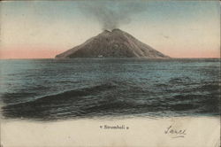Stromboli Volcano Italy Postcard Postcard