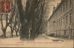 Cours du Nord et l'Ecole Superiere des Garcons Valreas, France Postcard Postcard