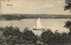 View of Lake Wannsee Berlin, Germany Postcard Postcard