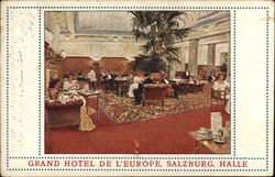 Grand Hotel De L'Europe, Salzburg, Halle Austria Postcard Postcard