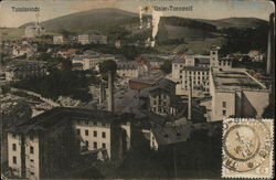 Bird's Eye View Prague, Czechoslovakia Eastern Europe Postcard Postcard Postcard