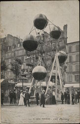 Ferris Wheel - Fete Foraine - Les Ballons France Hot Air Balloons Postcard Postcard