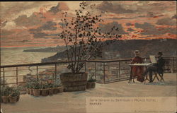 Bertolini's Palace Hotel - Terrace Naples, Italy Postcard Postcard