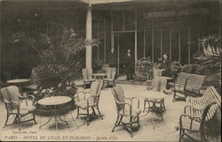 Hotel de Lille et d'Albion - Jardin d'Ete Paris, France Postcard Postcard