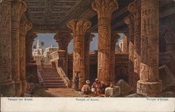 Temple of Esneh Egypt Africa Postcard Postcard