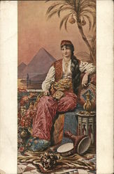 Egyptian Woman Giza, Egypt Africa Postcard Postcard