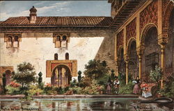 Alhambra Palace - Patio de los Arrayanes Postcard
