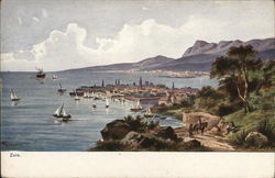View of the City and Coast Zadar, Croatia Eastern Europe Postcard Postcard