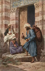 Water Sellers Arab Postcard Postcard