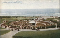 Oval Band Stand, Cliftonville Margate, England Kent Postcard Postcard