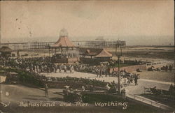 Bandstand and Pier Postcard